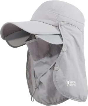Hat for Women Sun Protection UV Hat with Neck Flap, Wide Brim Sun Hat for Outdoor Gardening Workout