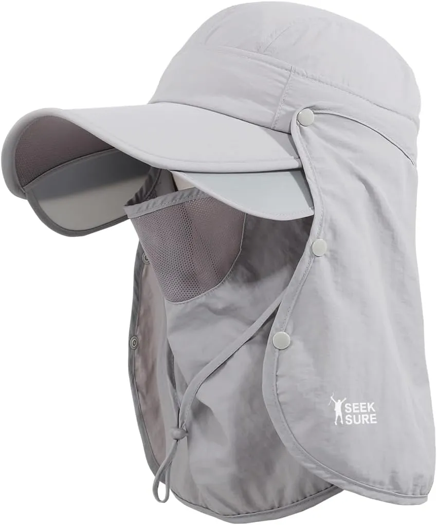 Hat for Women Sun Protection UV Hat with Neck Flap, Wide Brim Sun Hat for Outdoor Gardening Workout