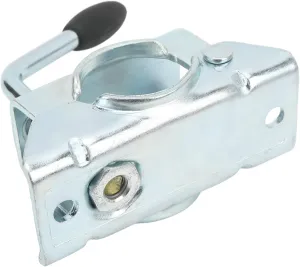 Heavy Duty Cast Clamp Wheel Prop Stand Trailer Wheel Split Clamp Prop Stand Support Mount for 48mm/1.89in Pipe Diameter Split Fixing Bracket
