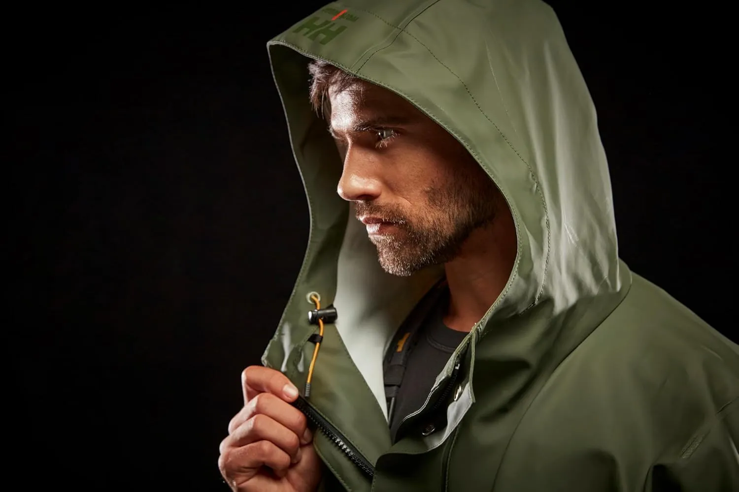 Helly-Hansen Storm Waterproof Rain Jackets for Men Featuring Adjustable Hood with Drawcord and Double Main Fabric Front Flap