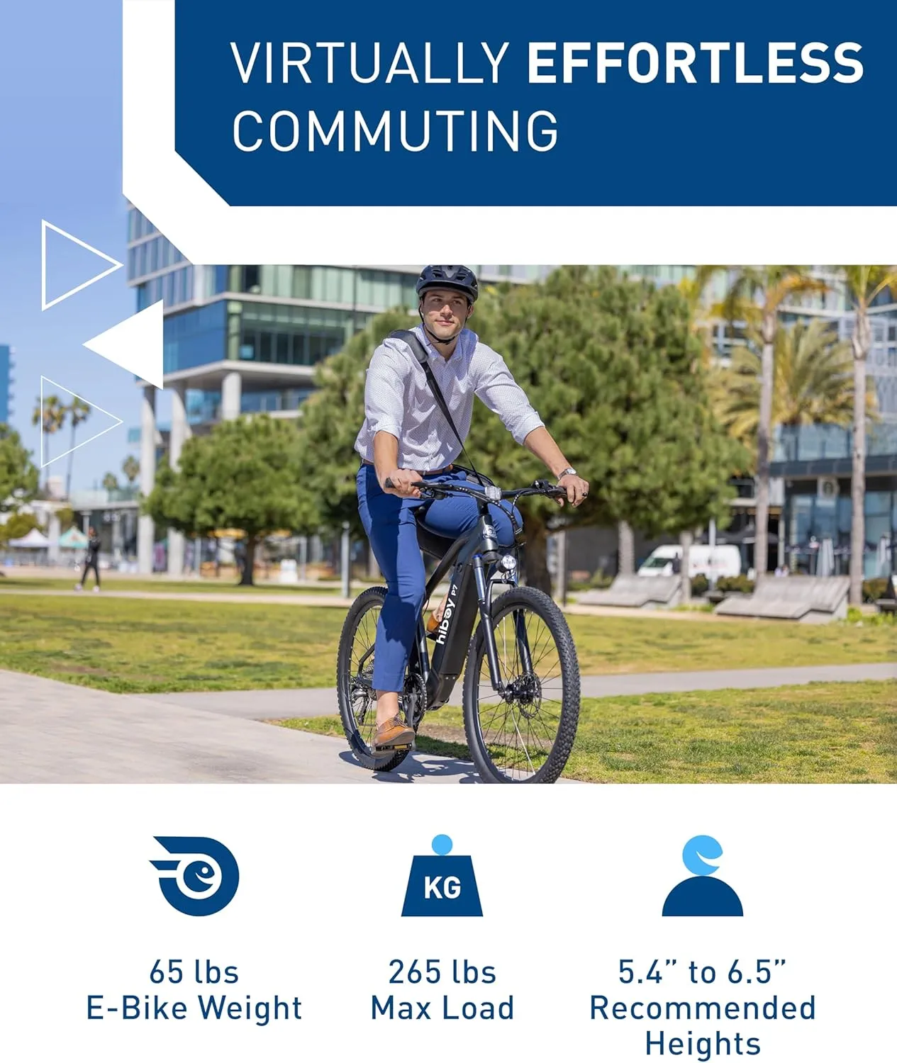 Hiboy P7 Electric Bike for Adults with 800W Peak Motor, 25mph Max Speed, 696 WH Removable Battery Ebike, 27.5" Electric Mountain Bike with 7-Speed and Front Suspension