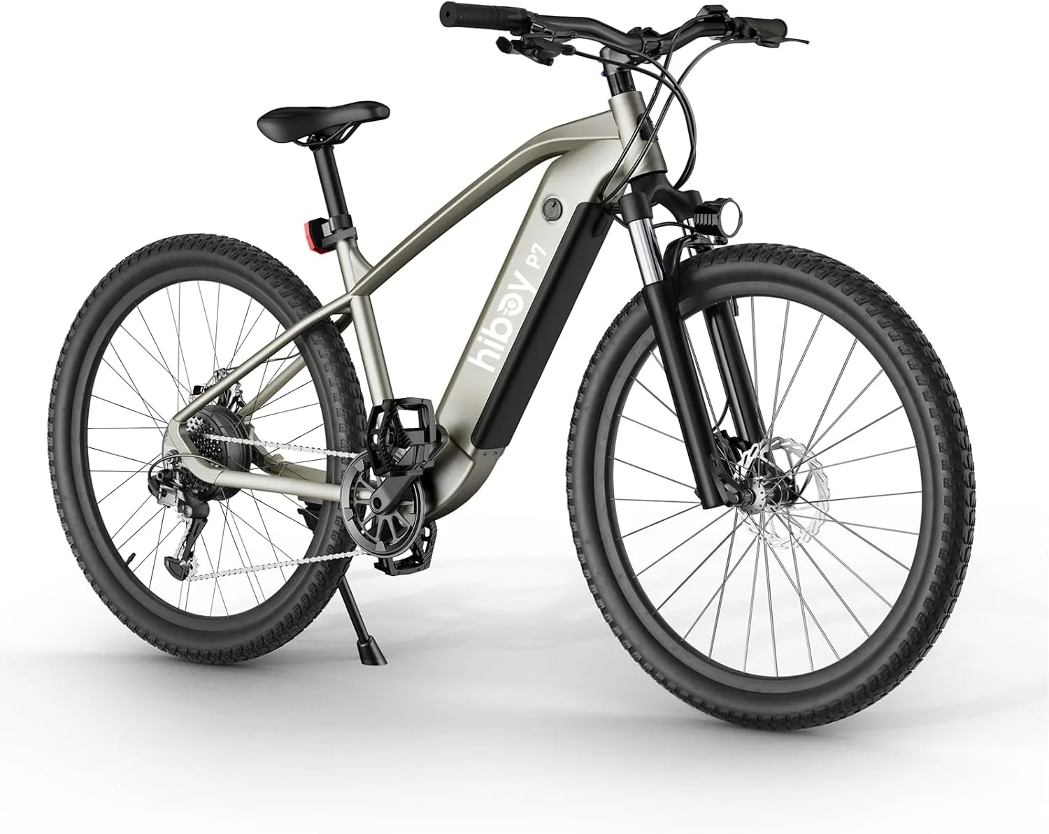 Hiboy P7 Electric Bike for Adults with 800W Peak Motor, 25mph Max Speed, 696 WH Removable Battery Ebike, 27.5" Electric Mountain Bike with 7-Speed and Front Suspension