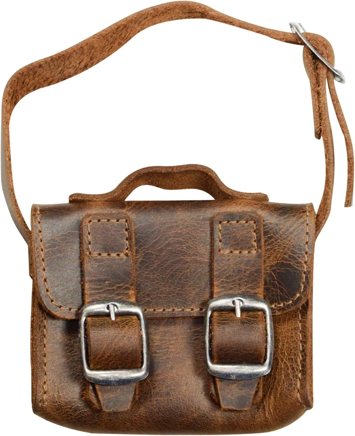 Hide & Drink, Mini Messenger Bag Handmade from Full Grain Leather