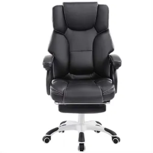 High Back Ergonomic Boss Office Chair Lazy Casual Chair with Lumbar Support and Comfortable Padding Computer Desk Recliner for Home Office Internet