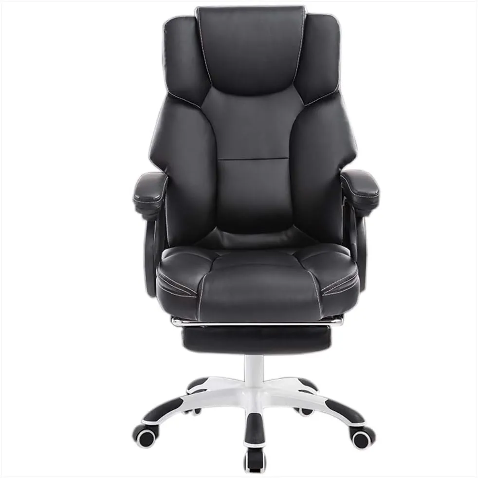 High Back Ergonomic Boss Office Chair Lazy Casual Chair with Lumbar Support and Comfortable Padding Computer Desk Recliner for Home Office Internet