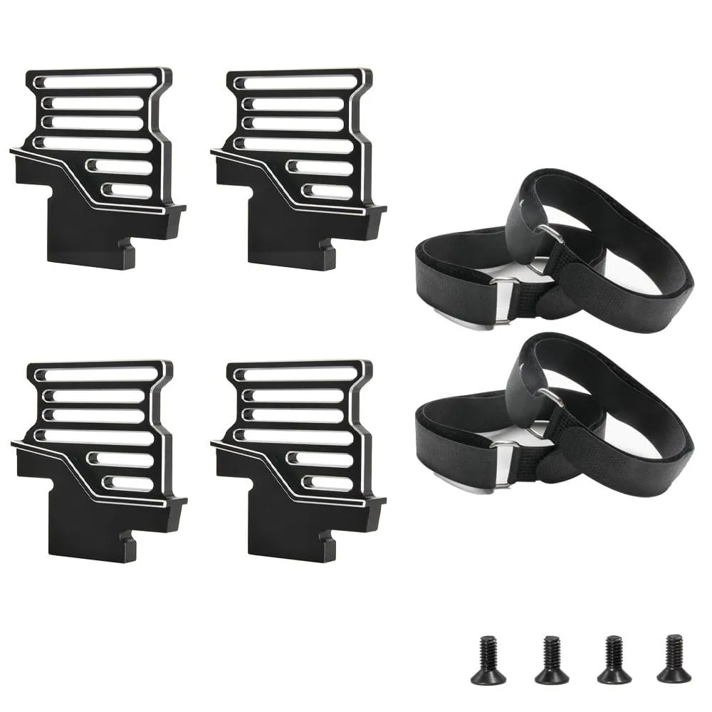 High Performance Aluminum Alloy RC Car Battery Raised Holder Set for Traxxas 1/6 4WD XTR 8S Upgrade