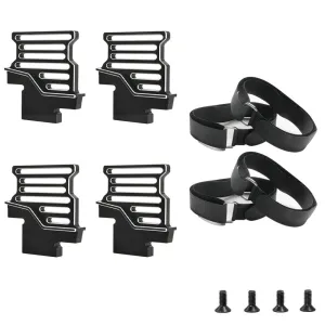 High Performance Aluminum Alloy RC Car Battery Raised Holder Set for Traxxas 1/6 4WD XTR 8S Upgrade