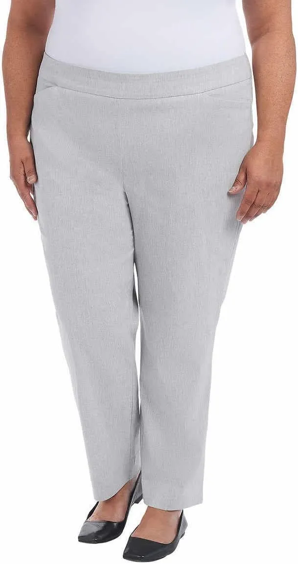 Hilary Radley Women Mid-Rise Stretch Pull-On Ankle Pant