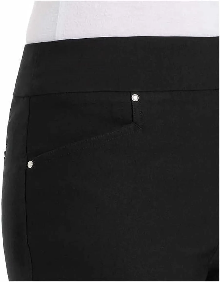 Hilary Radley Women Mid-Rise Stretch Pull-On Ankle Pant
