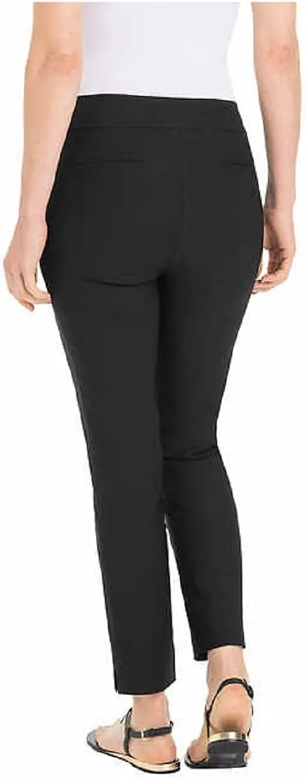 Hilary Radley Women Mid-Rise Stretch Pull-On Ankle Pant