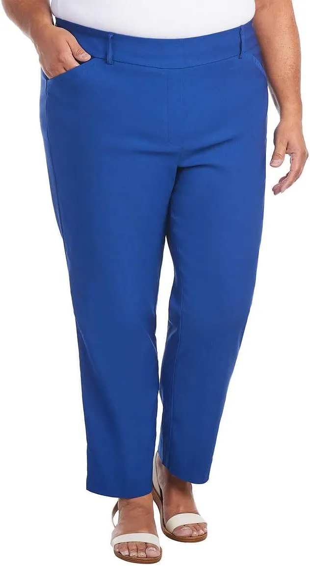 Hilary Radley Women Mid-Rise Stretch Pull-On Ankle Pant