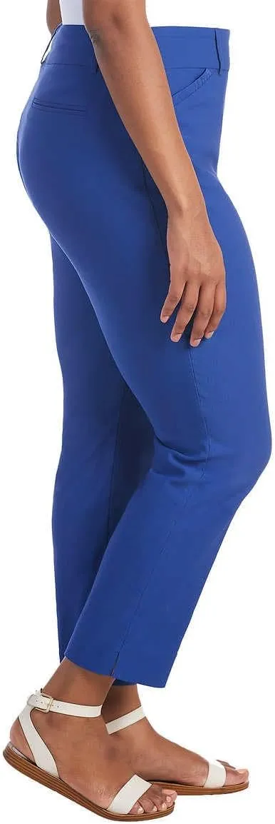 Hilary Radley Women Mid-Rise Stretch Pull-On Ankle Pant