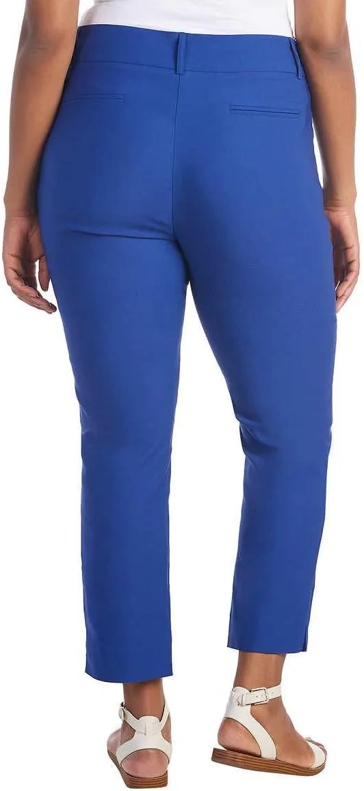 Hilary Radley Women Mid-Rise Stretch Pull-On Ankle Pant