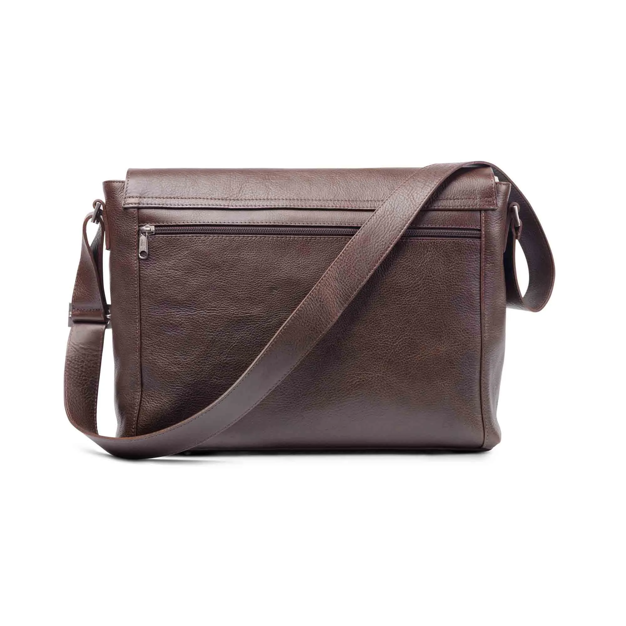 Holden Laptop Messenger Bag - Dark Brown