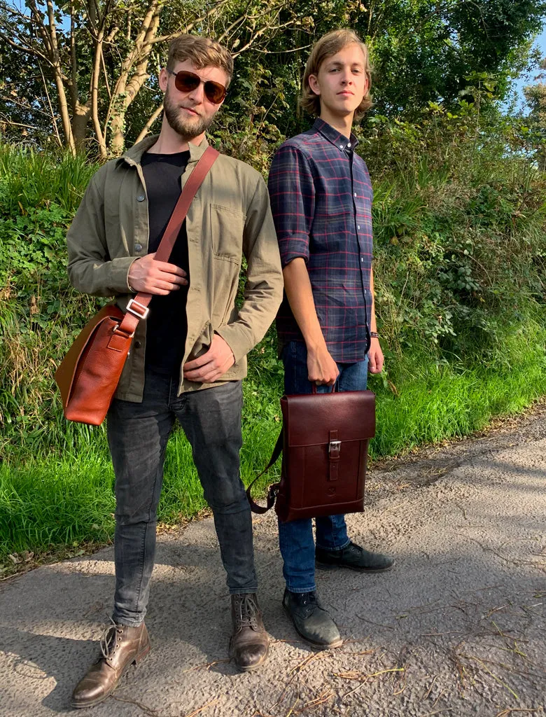 Holden Laptop Messenger Bag - Dark Brown
