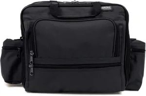 Hopkins Medical Products Mark V ExL Home Health Shoulder Bag, HIPAA Compliant, Durable & Spacious, Adjustable Straps, Fold-Down Compartment, 13x11.25x7.5 inch, Stylish and Secure Design, Black