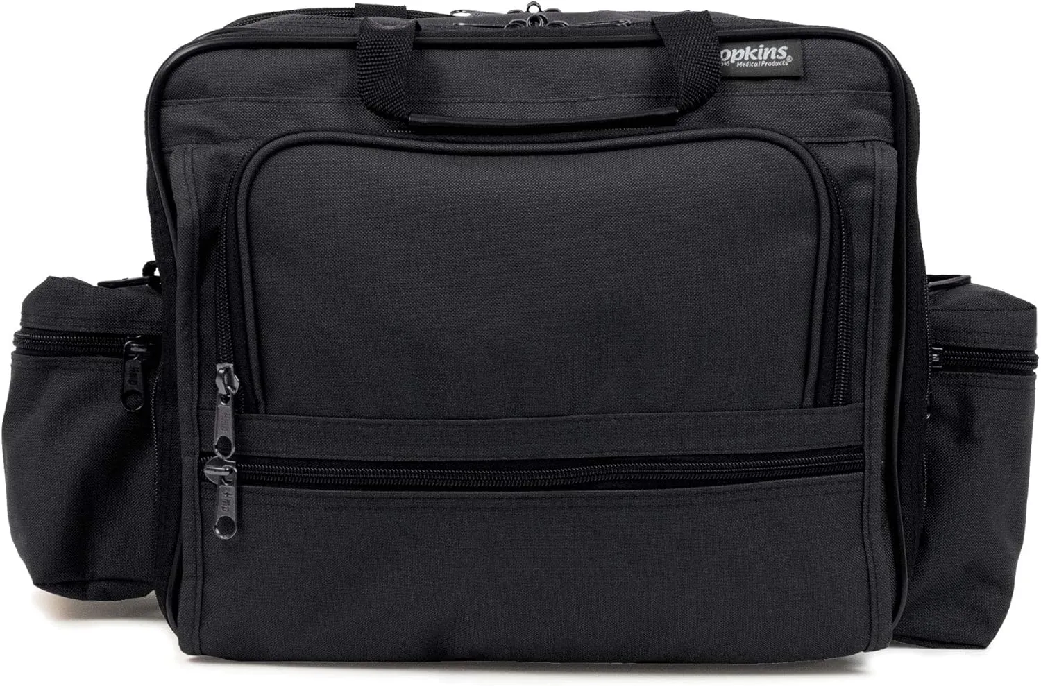Hopkins Medical Products Mark V ExL Home Health Shoulder Bag, HIPAA Compliant, Durable & Spacious, Adjustable Straps, Fold-Down Compartment, 13x11.25x7.5 inch, Stylish and Secure Design, Black