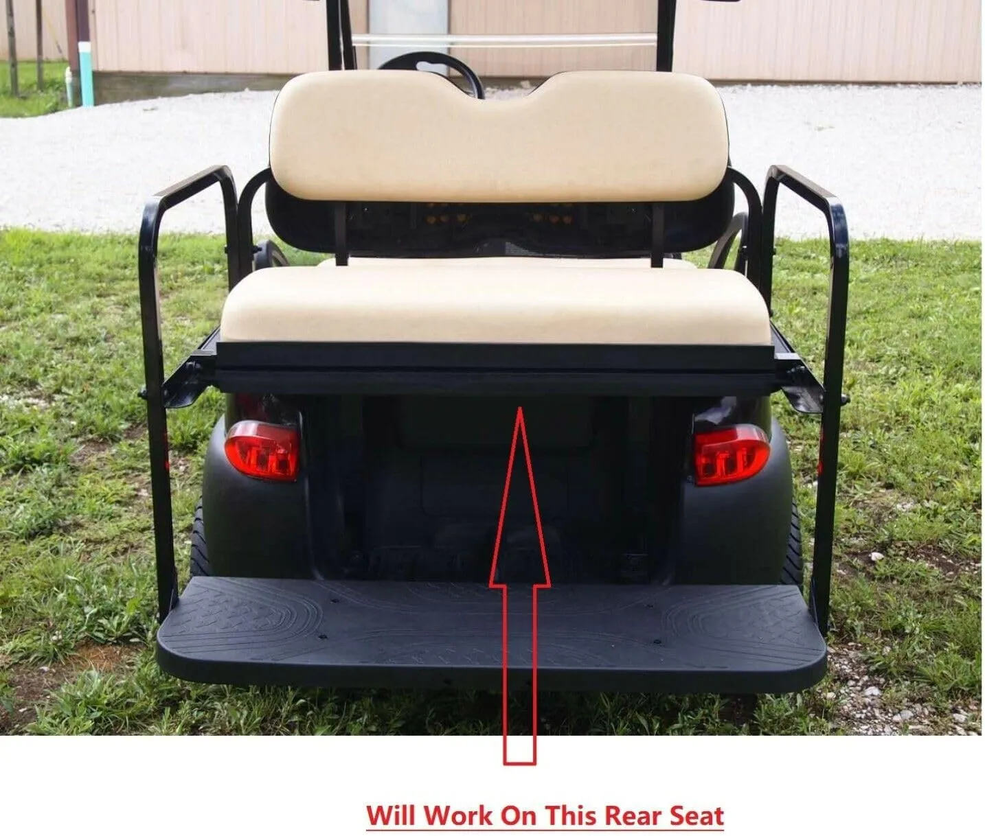 Huskey Parts Company 4PCS Brown Golf Cart Seat Covers Diamond Stitch Compatible with Yamaha Drive G29 2007-2016, Drive 2 2017 , Marine Grade Vinyl, Custom Fit, Staple On