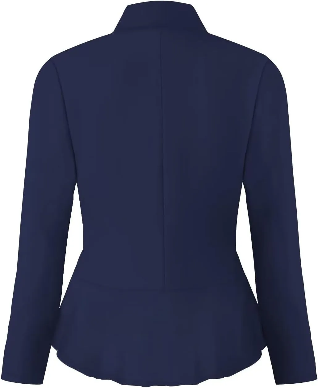 Hybrid & Company Women's Casual Work Office Elegant Open Front Premium Nylon Blazer Jacket