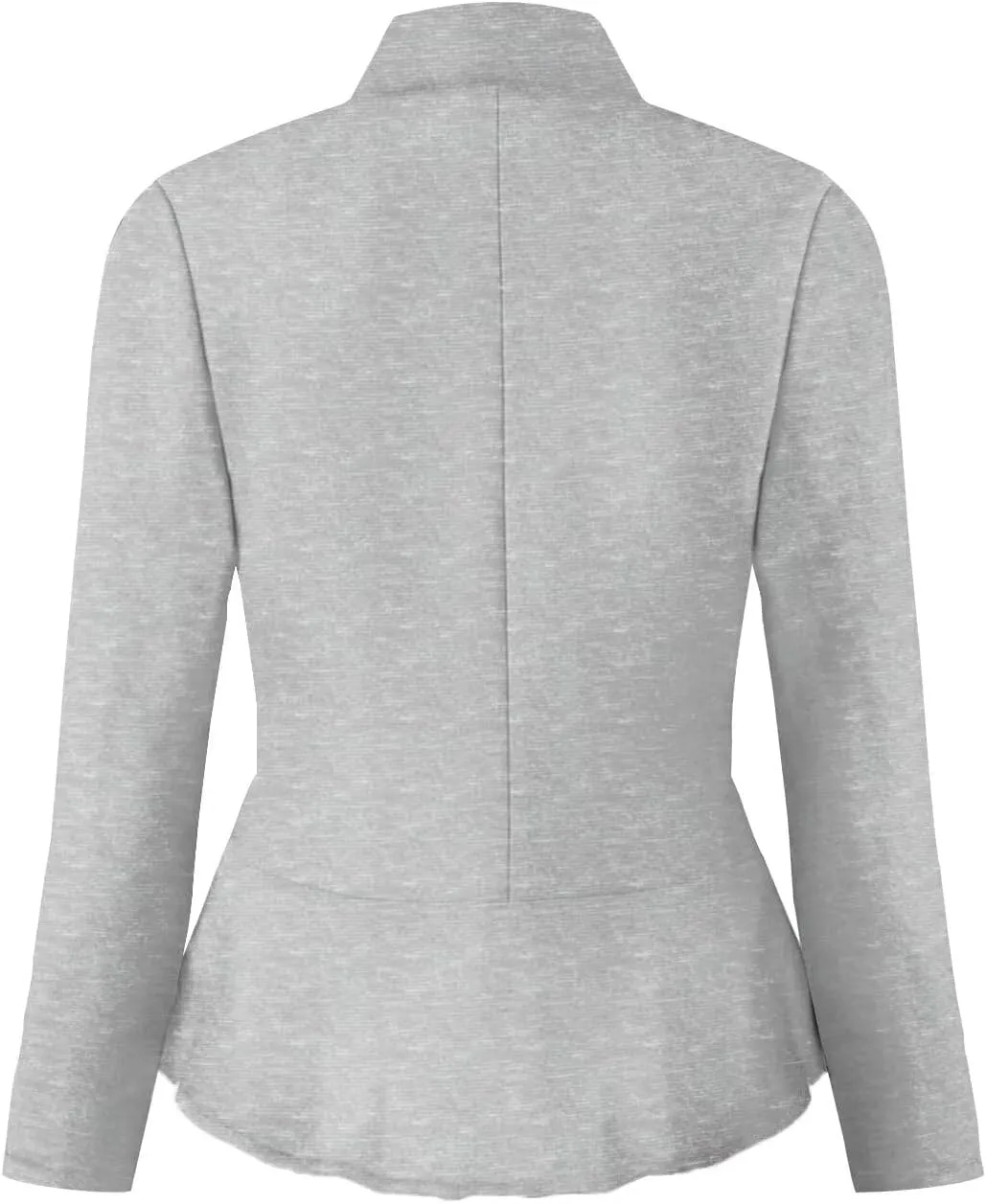 Hybrid & Company Women's Casual Work Office Elegant Open Front Premium Nylon Blazer Jacket