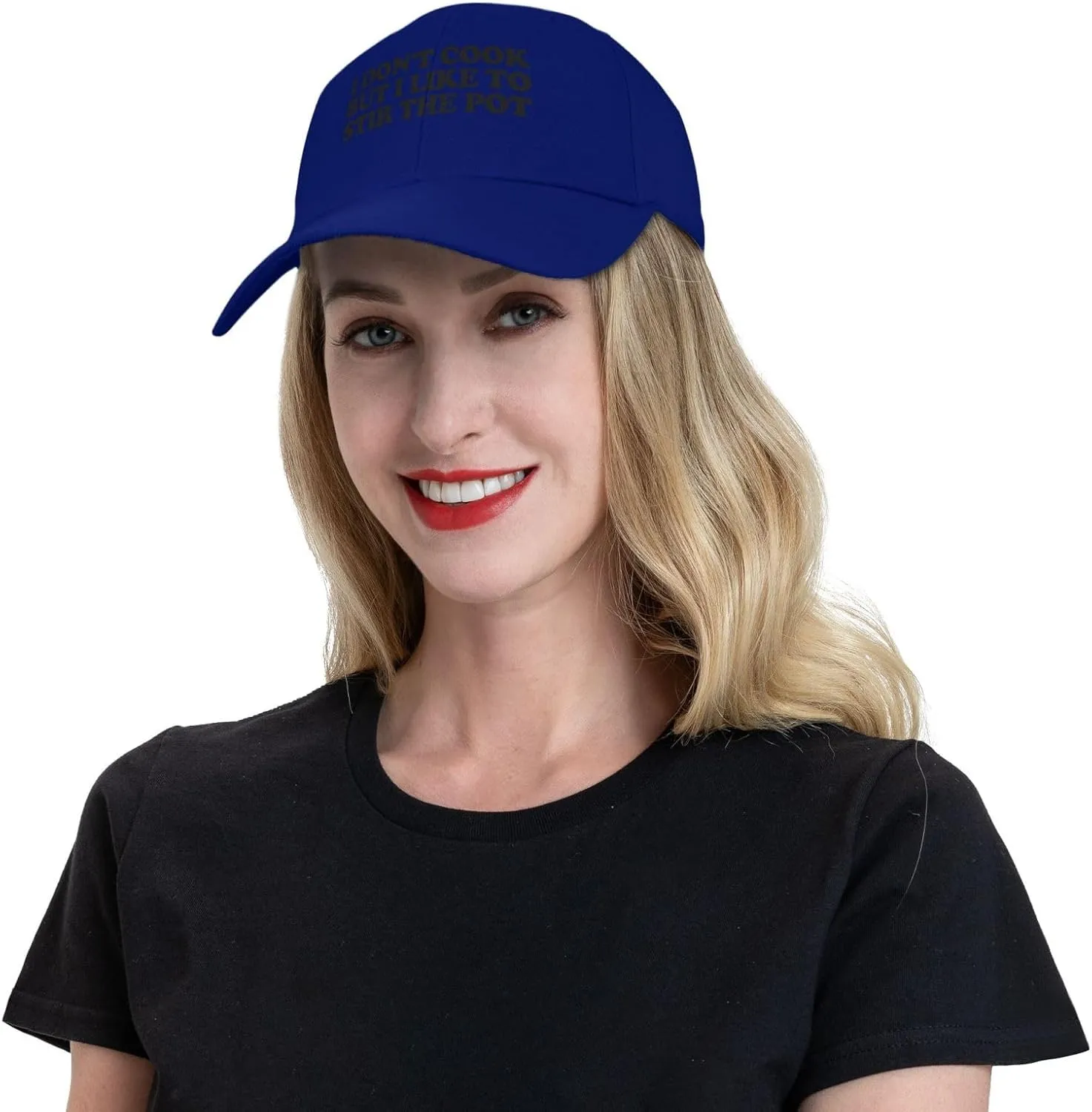 I Don't Cook but I Like to stir The Pot Baseball Cap Men's Gray Original Classic Low Profile Golf Dad Hat Trucker Cap