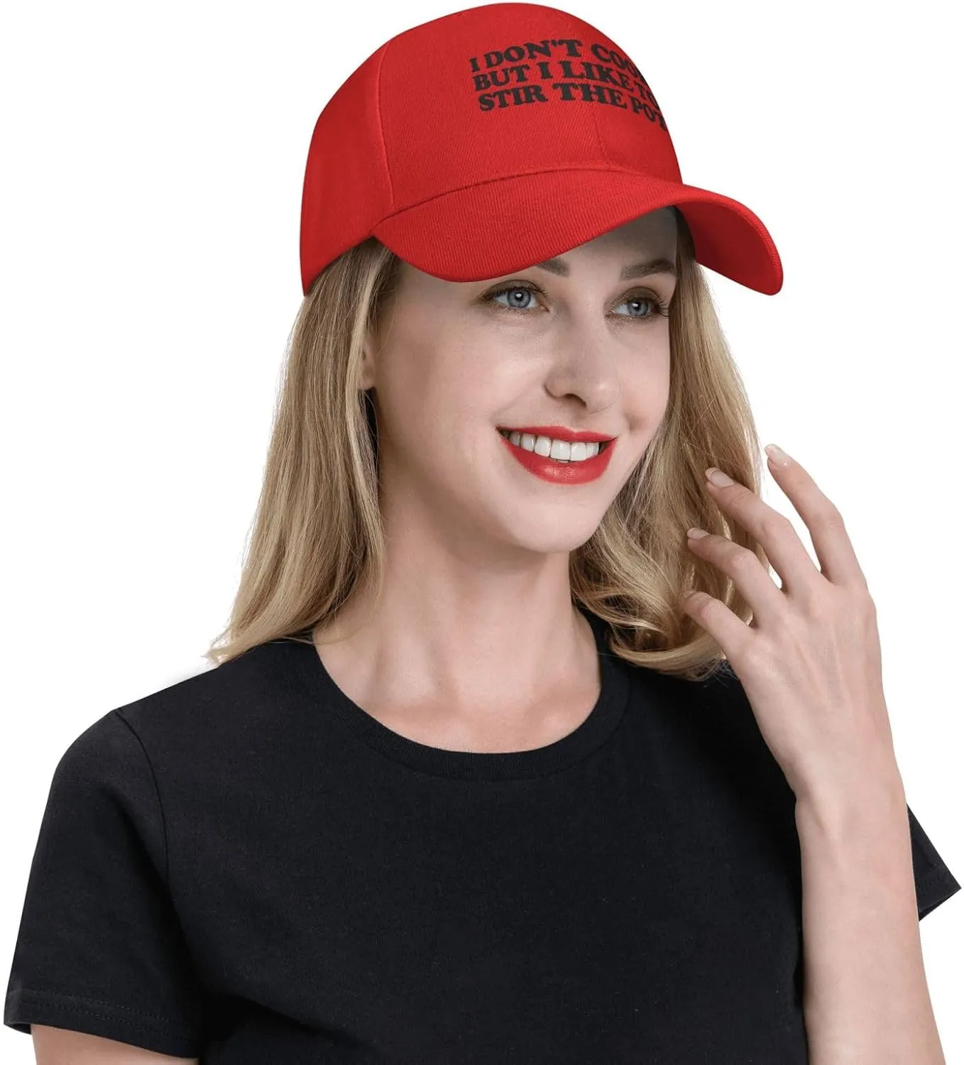I Don't Cook but I Like to stir The Pot Baseball Cap Men's Gray Original Classic Low Profile Golf Dad Hat Trucker Cap