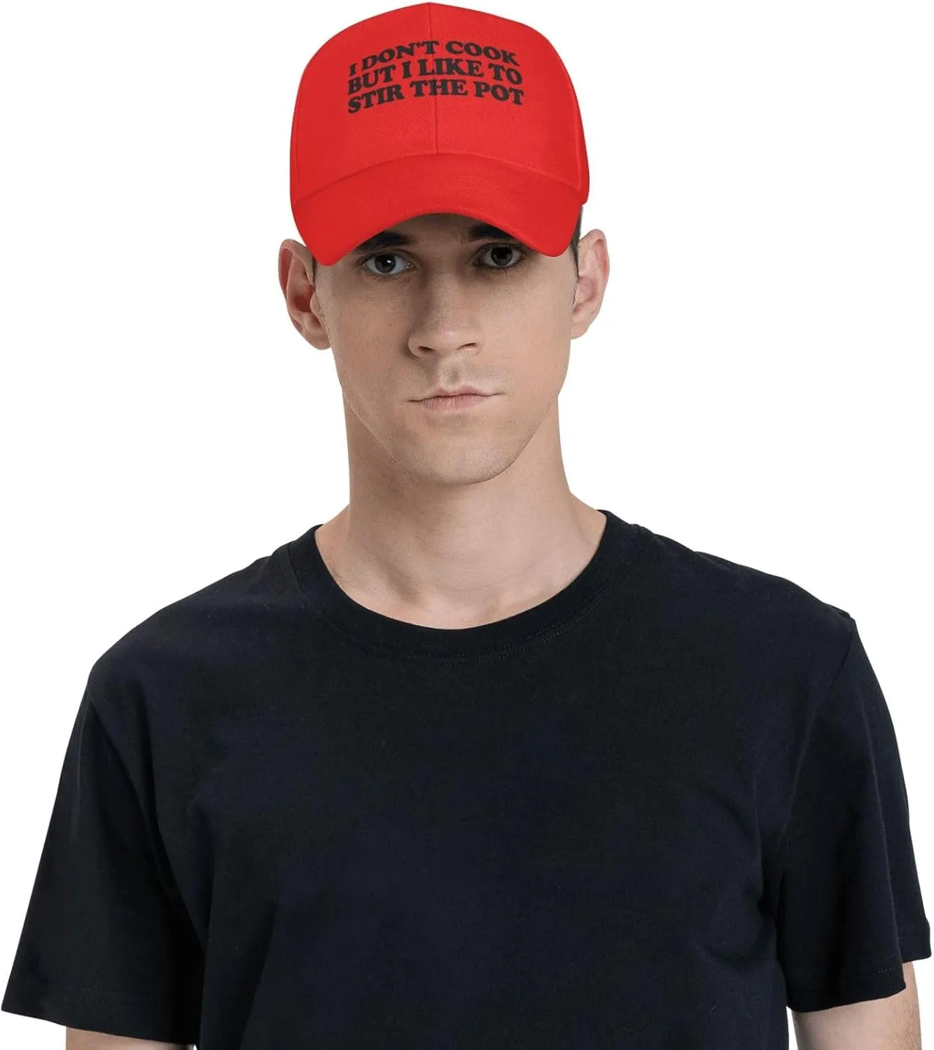 I Don't Cook but I Like to stir The Pot Baseball Cap Men's Gray Original Classic Low Profile Golf Dad Hat Trucker Cap