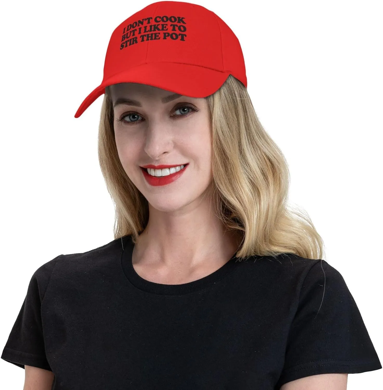 I Don't Cook but I Like to stir The Pot Baseball Cap Men's Gray Original Classic Low Profile Golf Dad Hat Trucker Cap
