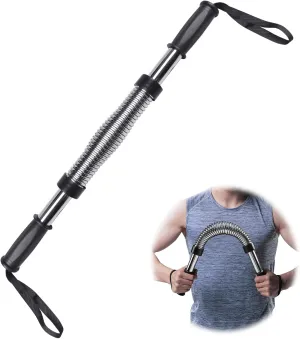 INNOLIFE 132LB Power Twister Bar, Upper Body Exercise Equipment for Chest Workout, Shoulder, Forearm, Bicep and Arm Strengthening Workout Equipment (60, Kilograms)