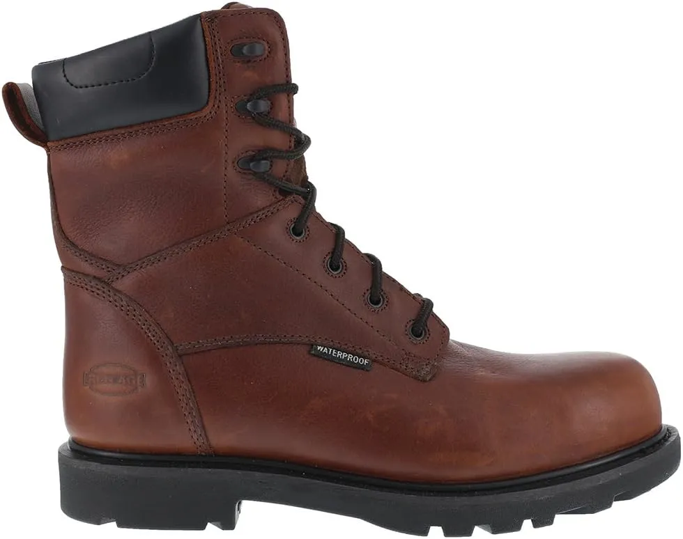 Iron Age Mens Hauler 8In Composite Toe Work Safety Shoes Casual - Brown