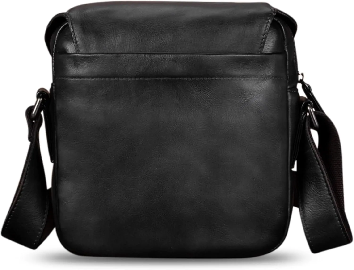 IVTG Genuine Leather Messenger Bag for Men Crossbody Shoulder Bag Satchel Casual Sling Daypack Work Business Daily Purse