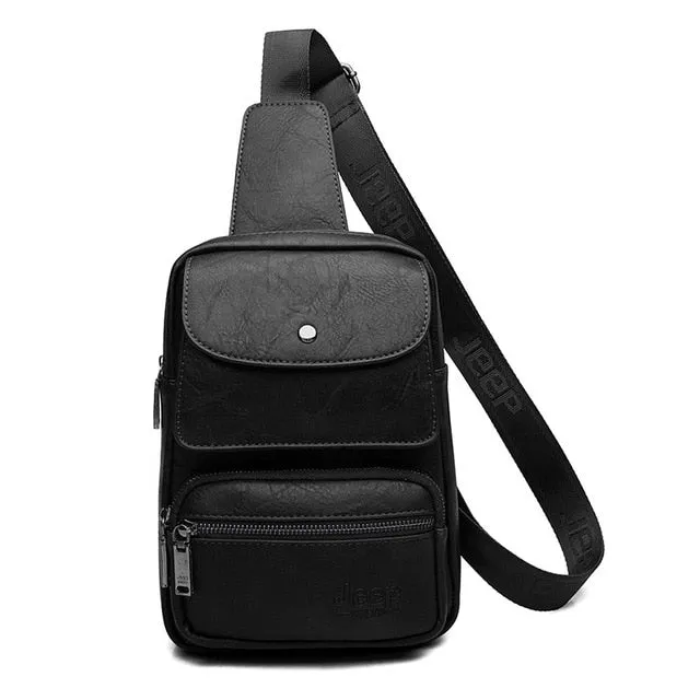 JEEP BULUO Famous Brand Mens Sling Chest Bag