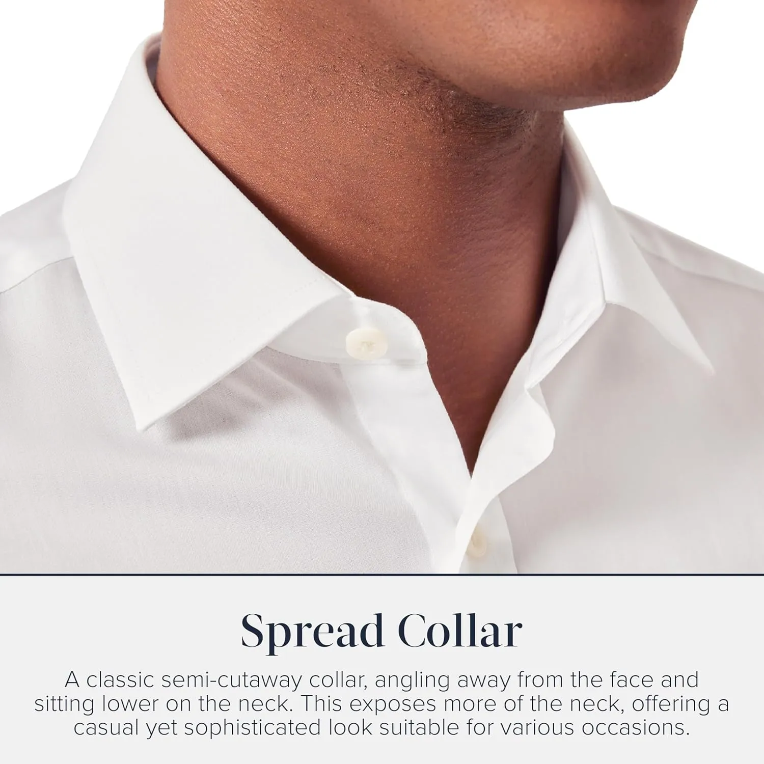 Jermyn Street Collection by Hawes and Curtis- Men's White Dress Shirt – 100% Poplin Cotton, Regular Fit, Long Sleeve