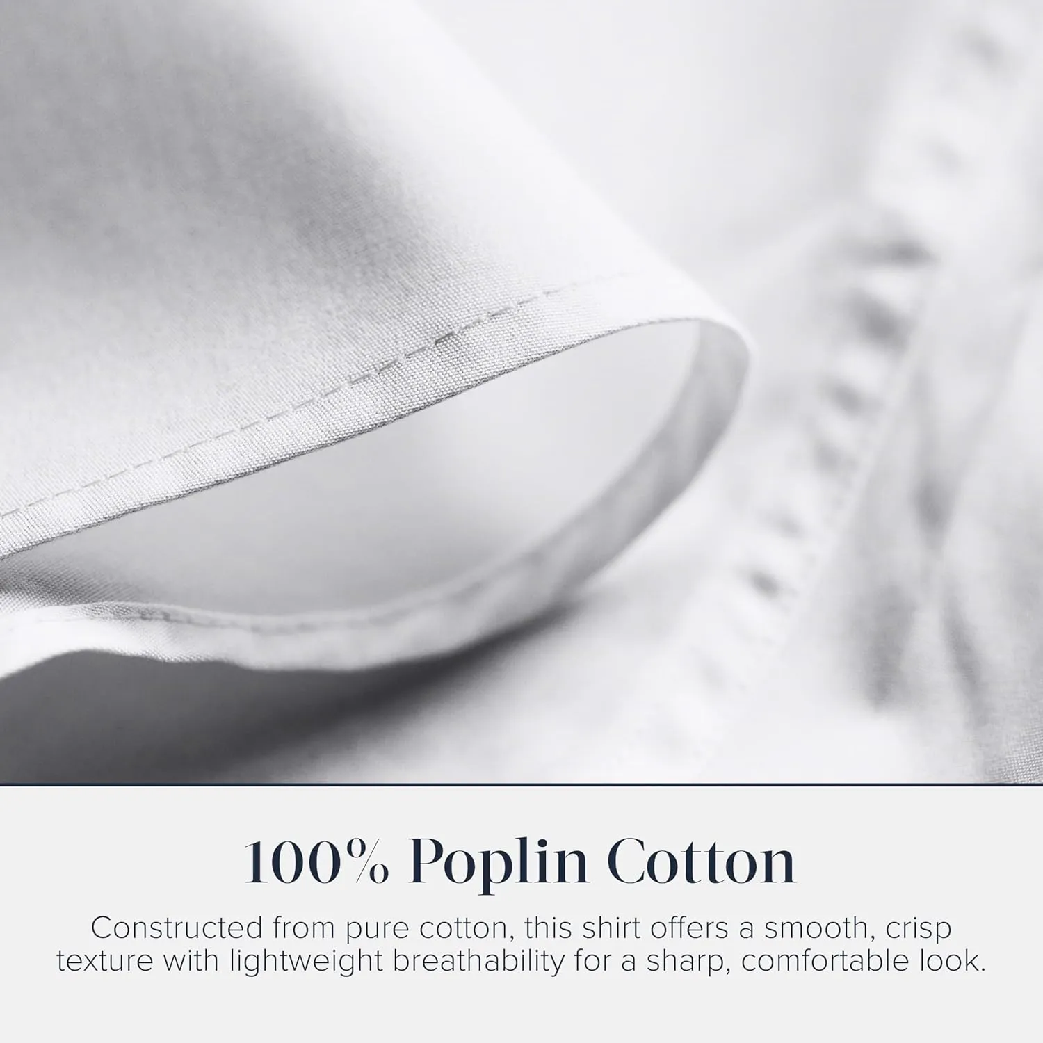 Jermyn Street Collection by Hawes and Curtis- Men's White Dress Shirt – 100% Poplin Cotton, Regular Fit, Long Sleeve