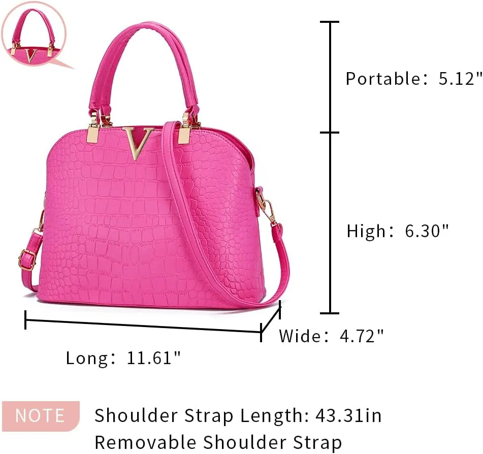 JHVYF Purses for Women Fashion Handbag Ladies Satchel Bags PU Leather Top Handle Shoulder Tote Bags