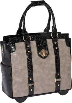 JKM and Company Computer iPad, Laptop Tablet Rolling Tote Bag Briefcase Carryall Bag