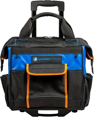 Jonard Tools RTB-18 Professional Rolling Tool Bag, 18 Pockets, 16"