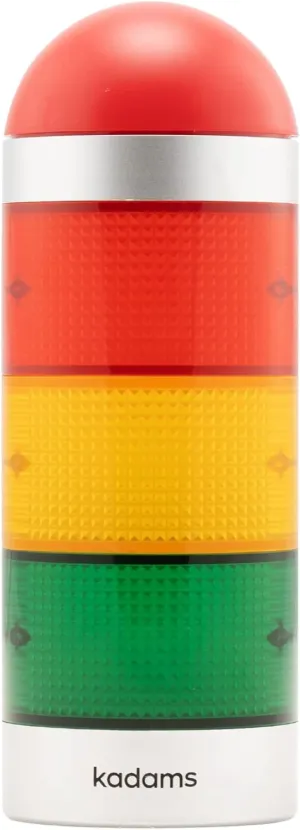 KADAMS Visual Timer for Kids with Audio Pre-Alarm - Traffic Light Alarm for Kids Toddler Teachers Classroom Home Time Management Tool 24hr Countdown Pause Memory Function, Silver