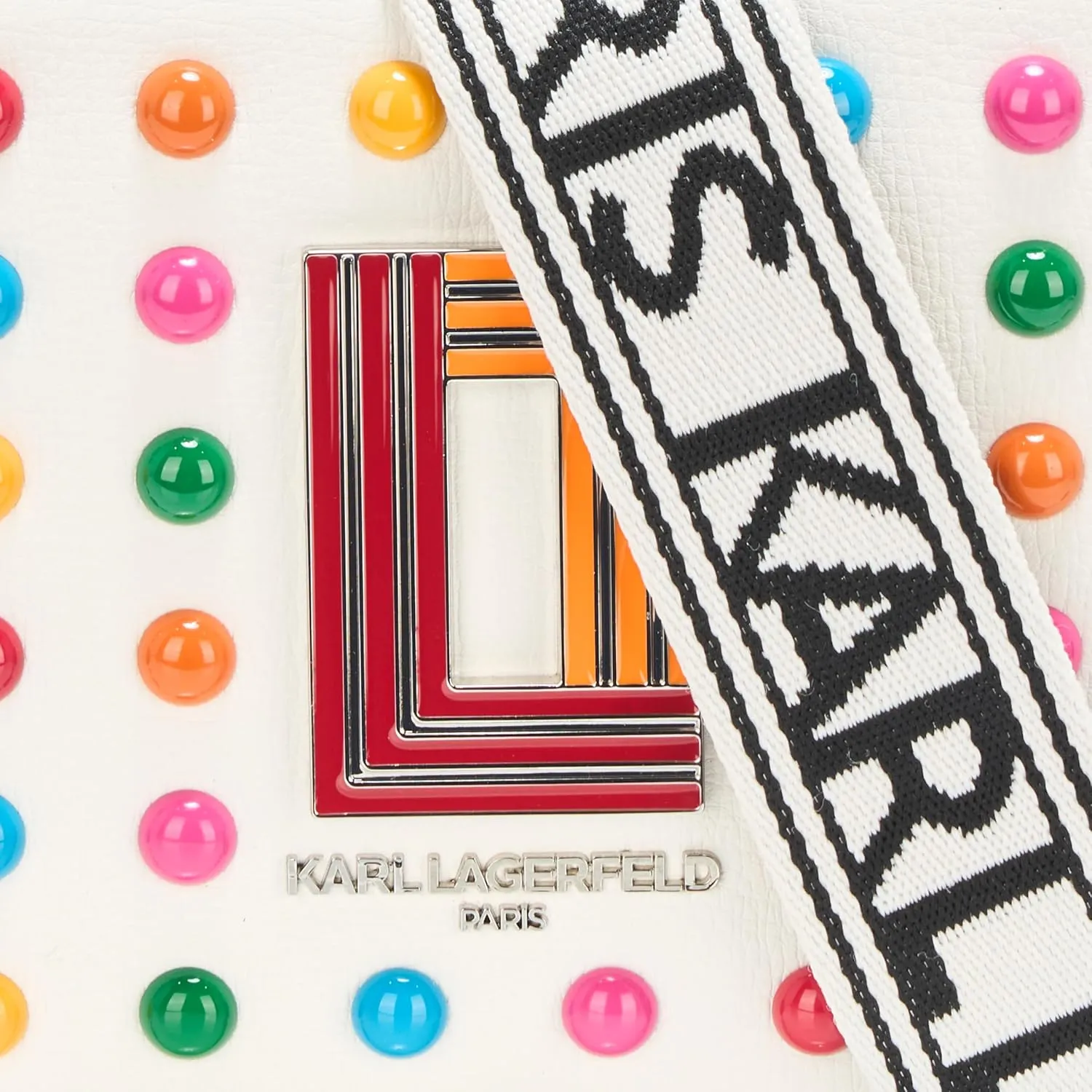 Karl Lagerfeld Paris Simone Studded Camera Crossbody