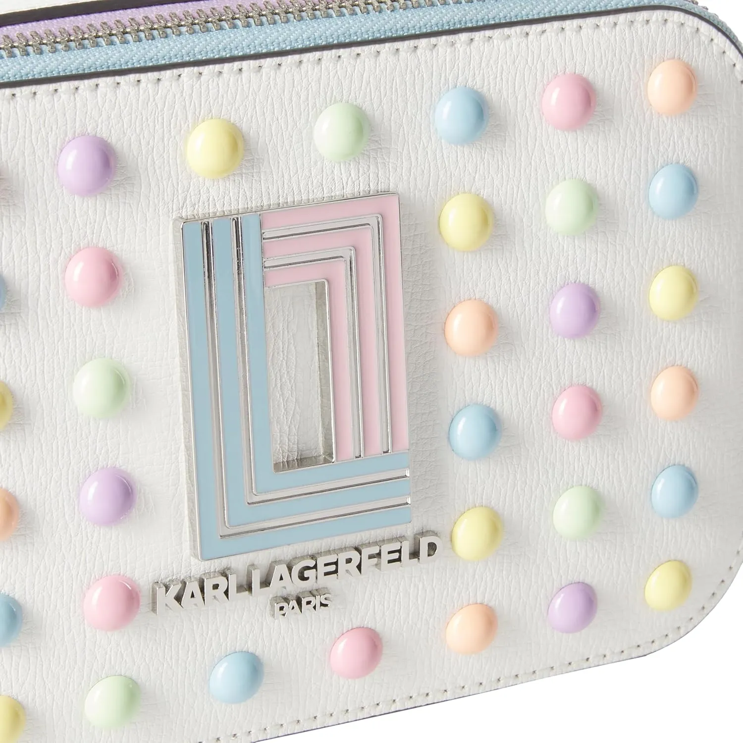 Karl Lagerfeld Paris Simone Studded Camera Crossbody