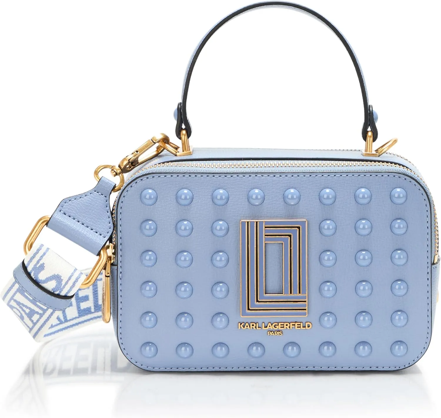 Karl Lagerfeld Paris Simone Studded Camera Crossbody