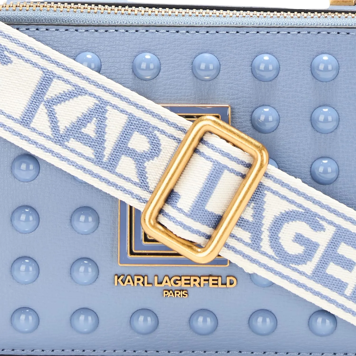 Karl Lagerfeld Paris Simone Studded Camera Crossbody