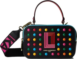 Karl Lagerfeld Paris Simone Studded Camera Crossbody
