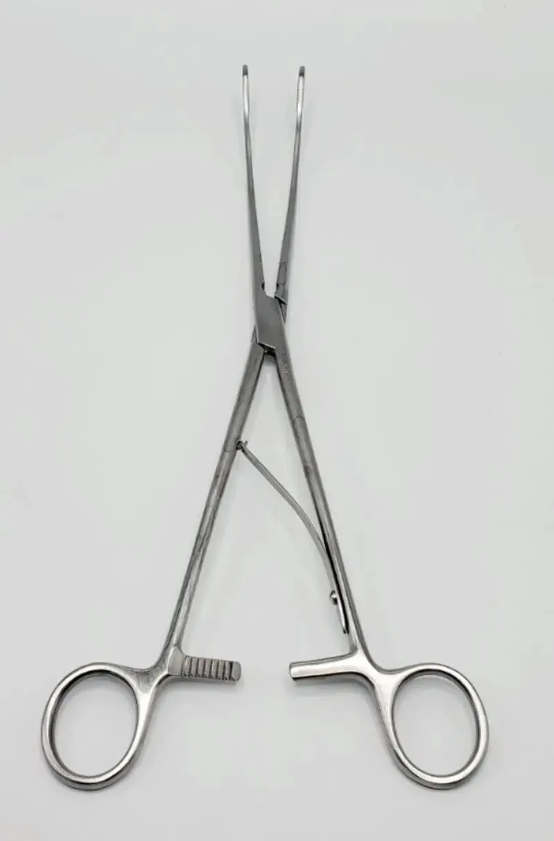 Karl Storz 40400G Grasping Forceps Self Fenestrated w/ Ratchet Handle 13-1/4