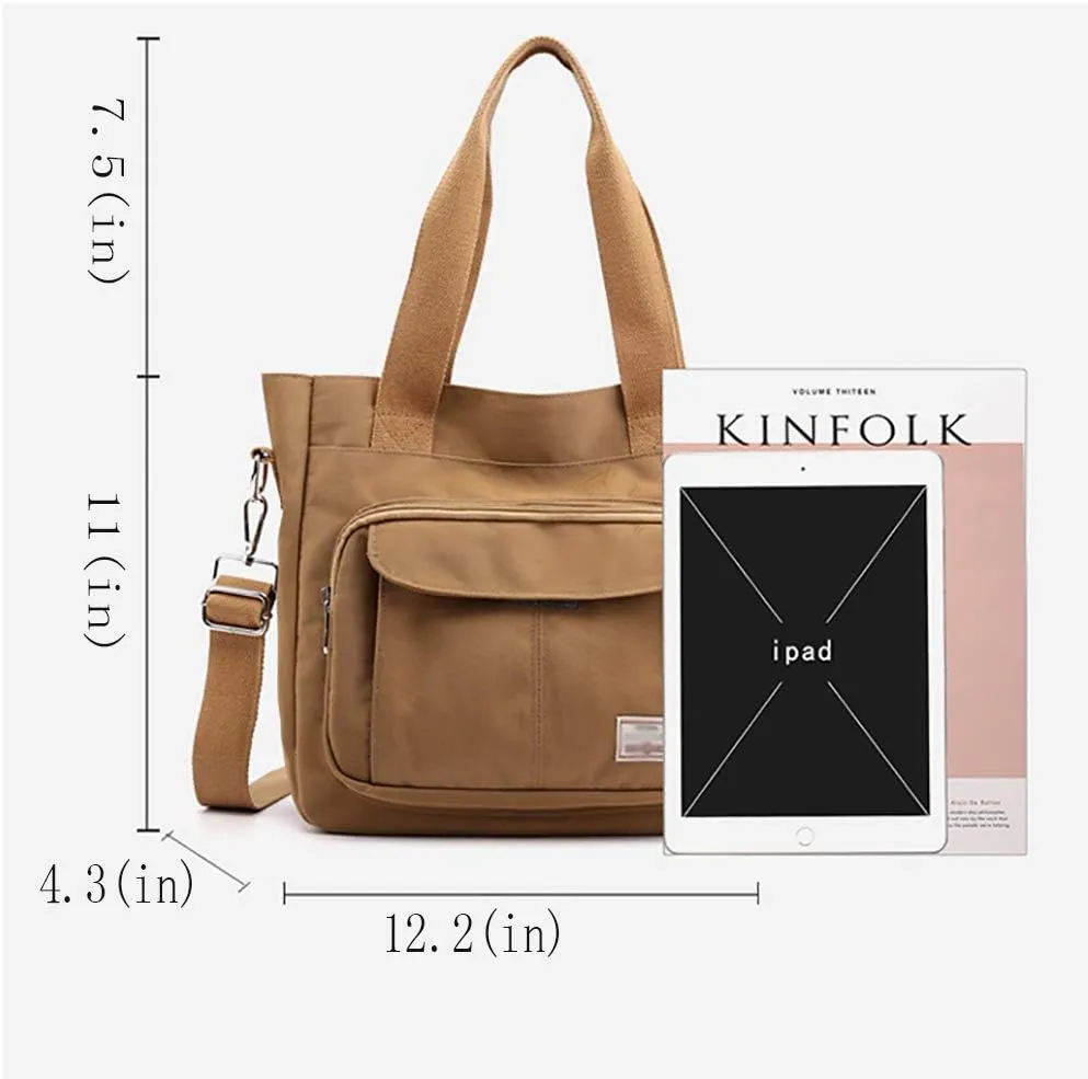 KARRESLY Women's Casual Hobo Shoulder Bag Large Capacity Nylon Daily Messenger Bag Work Shopper Handbag Purse