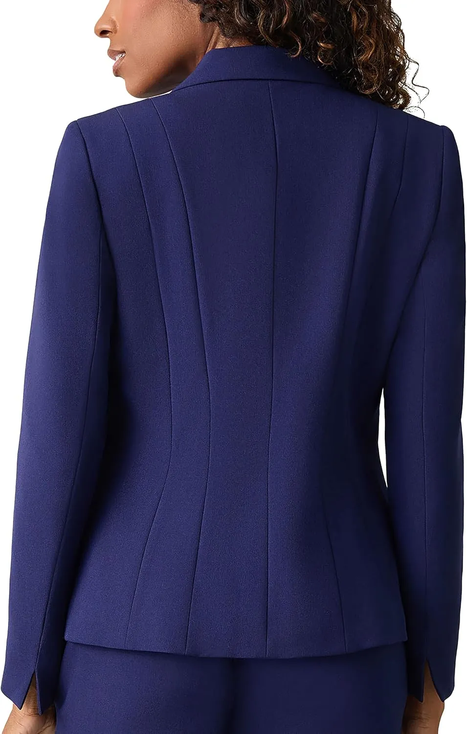Kasper Women's 1 Button Panel Seamed Jacket W/ 2 Slit