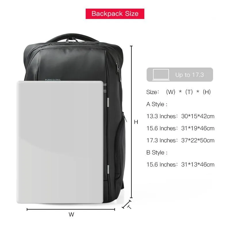 Laptop Anti-theft Waterproof Backpack with USB Charging