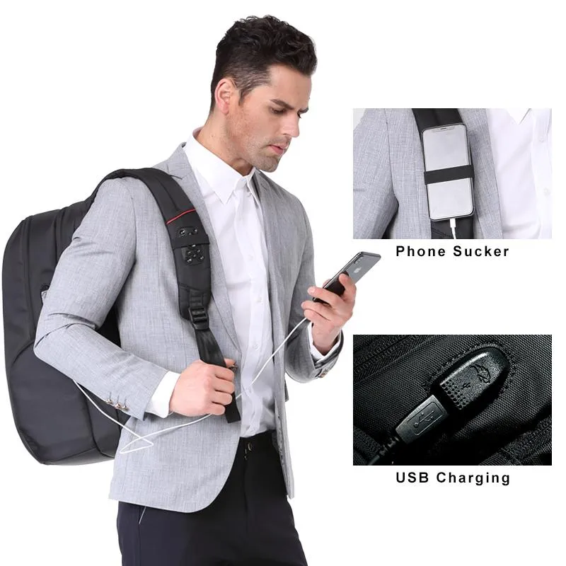 Laptop Anti-theft Waterproof Backpack with USB Charging