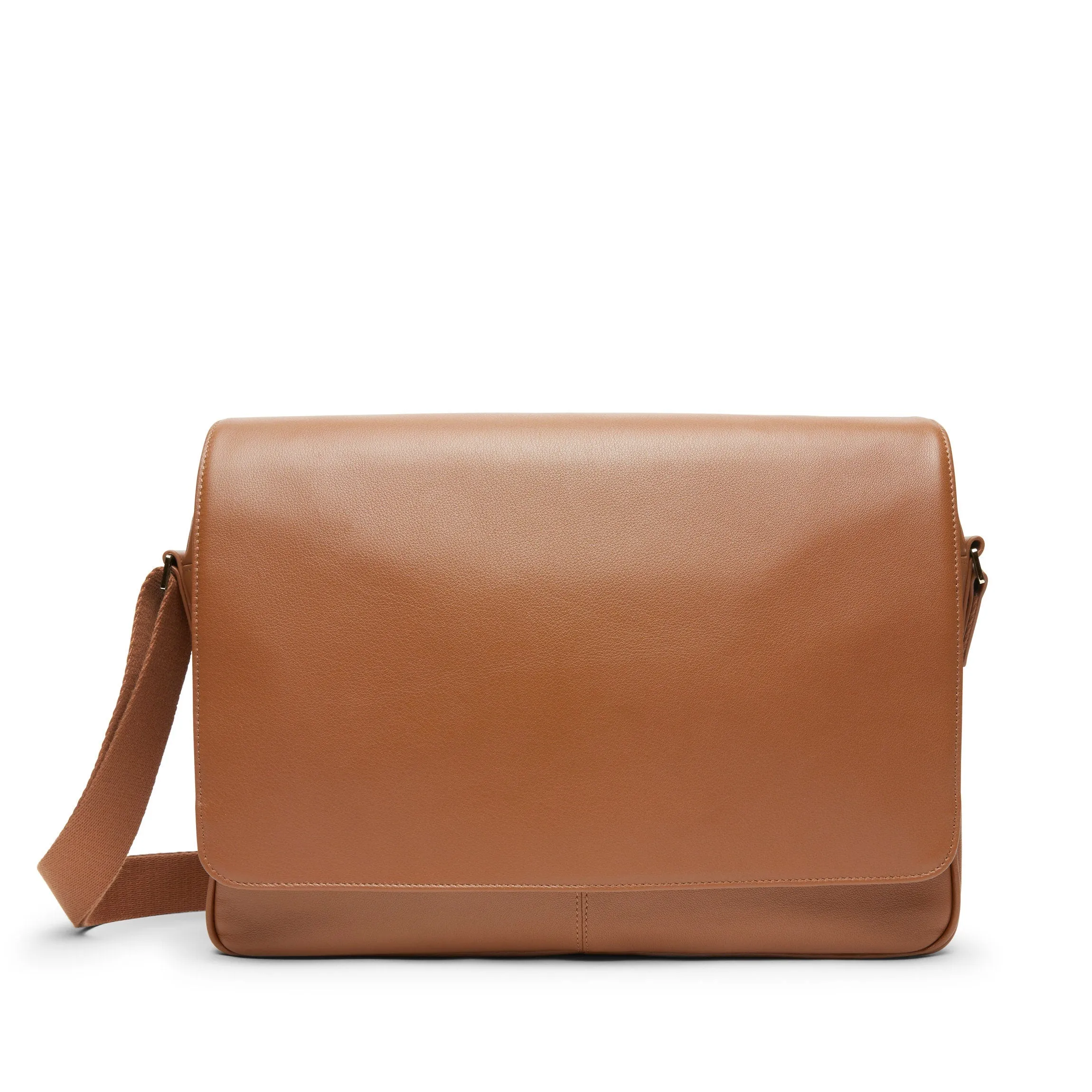 Laptop Messenger Bag Cognac