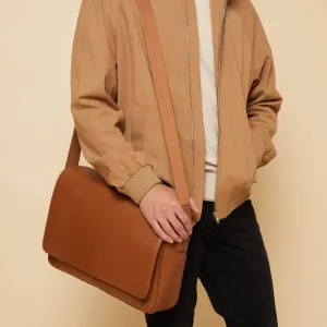 Laptop Messenger Bag Cognac
